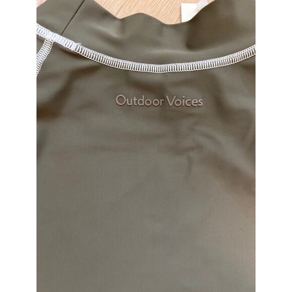 Outdoor Voices SplashKnit Cropped Rashguard Tea Tree Size Extra Large NWT - Picture 8 of 8